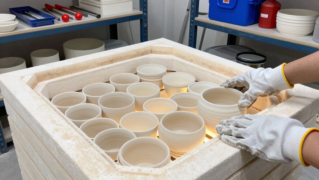 organize kiln for even firing