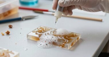 post print resin cleanup