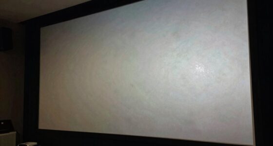 projector screen color issues