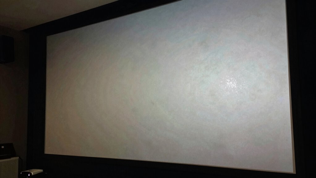 projector screen color issues