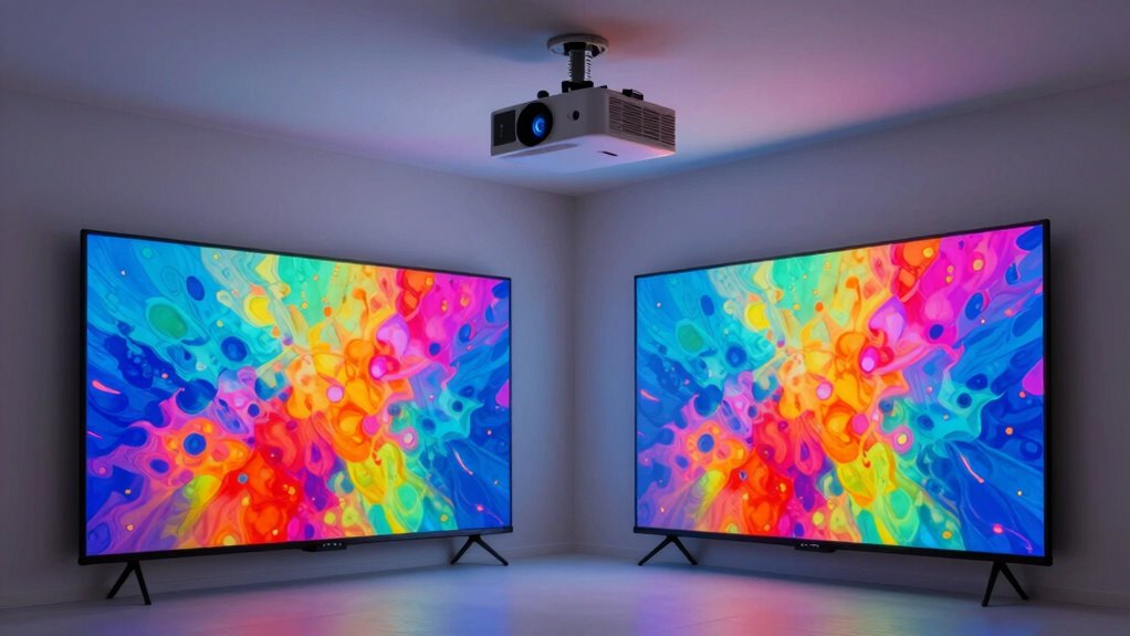 projectors versus tvs display