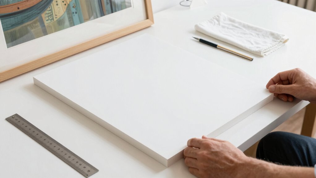 proper acid free backing installation