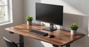 proper height for standing desk