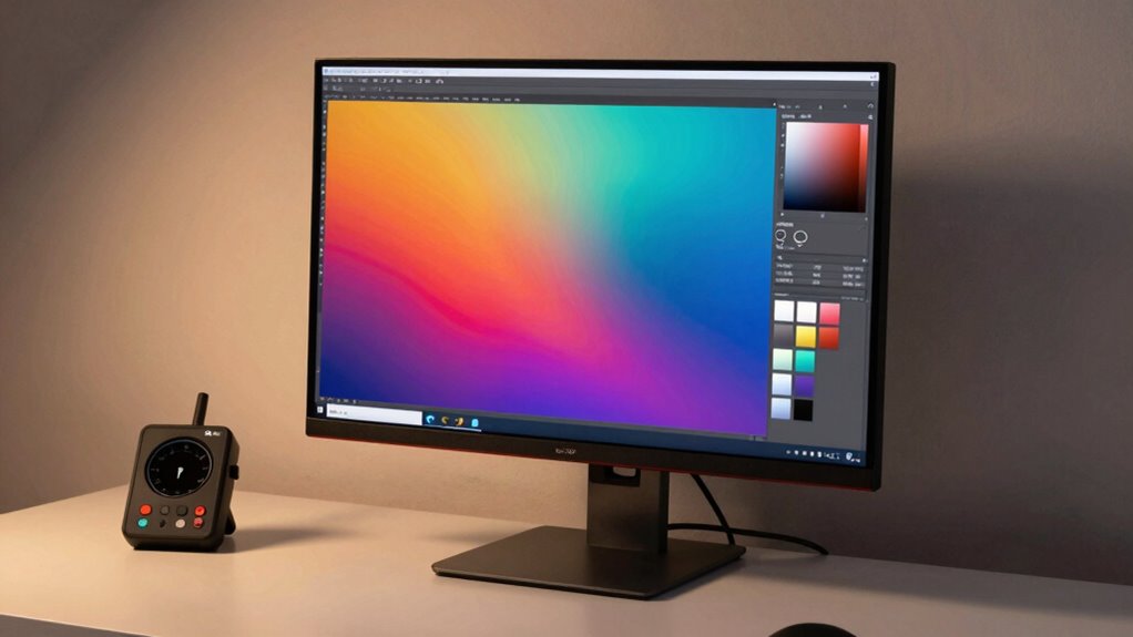 quick monitor calibration routine