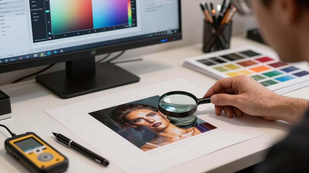 review proofs and test prints