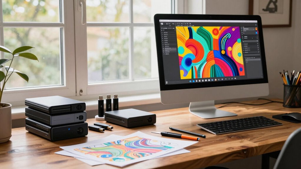 three copies different locations