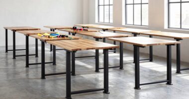 top adjustable studio work tables