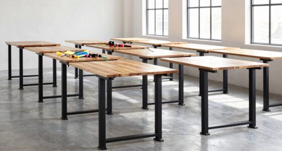 top adjustable studio work tables