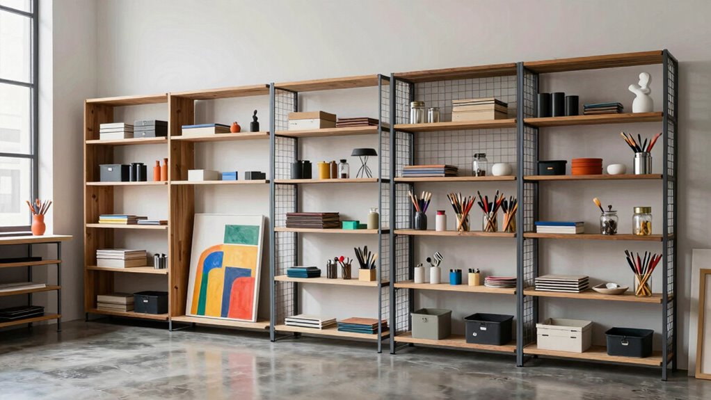 top art studio shelving