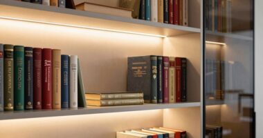 top bookshelf lighting options