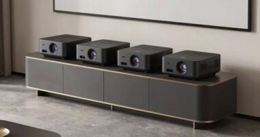 top console style projectors