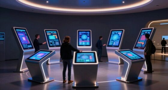 top exhibition touch kiosks