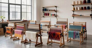 top floor weaving looms