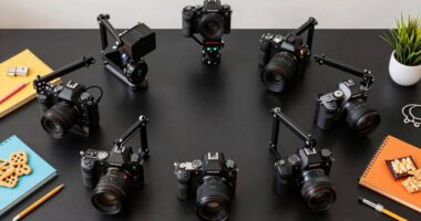 top overhead flat lay rigs
