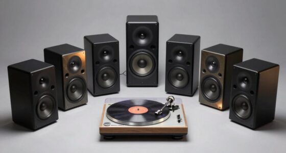 top powered turntable speakers