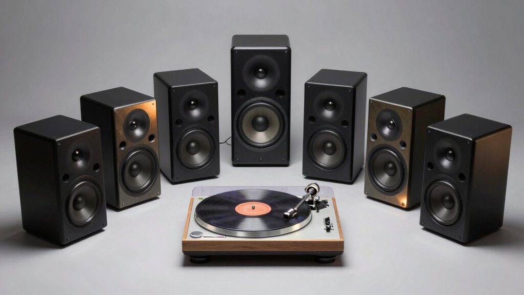 top powered turntable speakers
