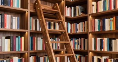 top rolling library ladders