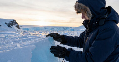 4 shades of blue in Antartica by David Burdeny