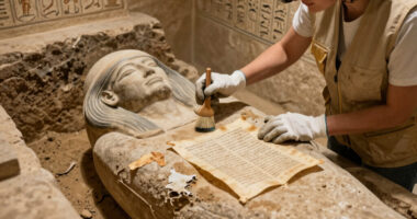 Archaeologists Discover Ancient Egyptian Mummy Buried with Pages from Homer’s Iliad: When Literature Guided Souls Through the Afterlife