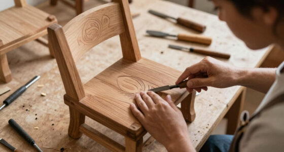 camilo huinca carves personal histories into sculptural wooden chairs
