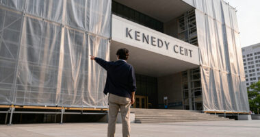 Judge asks the Kennedy Center to explain tarps covering the building