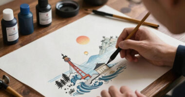 Korea’s Coastal Folklore Surfaces in Jeongmin Lee’s Ink Illustrations