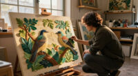 Lifelike Birds Emerge from Foliage in Painted Paper Reliefs by The Paper Ark