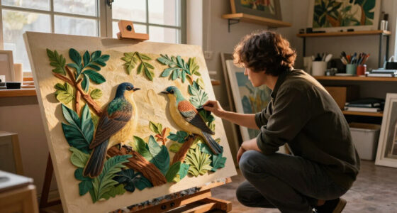 Lifelike Birds Emerge from Foliage in Painted Paper Reliefs by The Paper Ark