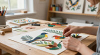 Lifelike Birds Emerge from Foliage in Painted Paper Reliefs by The Paper Ark