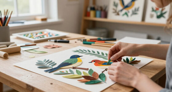 Lifelike Birds Emerge from Foliage in Painted Paper Reliefs by The Paper Ark
