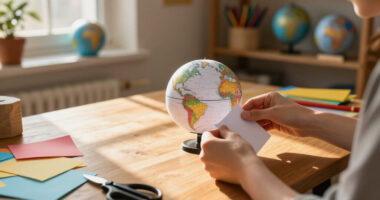 Folding Paper Globes