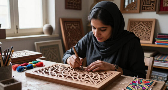 Nosheen Iqbal Translates Islamic Ornament Into Meticulous Wood-and-Thread Patterns