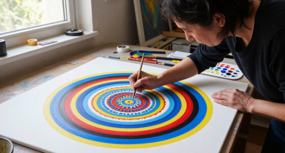 At A ‘Molecular Level,’ Mu Pan Composes Meticulous Mandalas In Acrylic