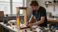 Niklas Roy Constructs A Functional Pendulum Clock Made Entirely Of Trash