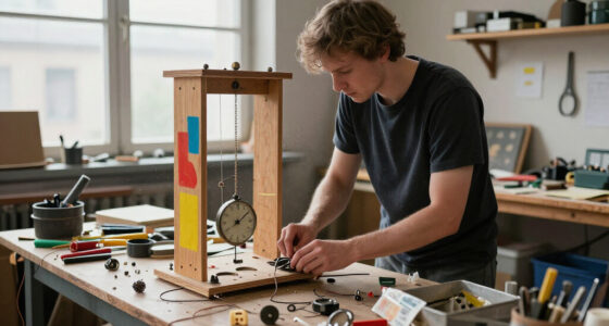 Niklas Roy Constructs A Functional Pendulum Clock Made Entirely Of Trash