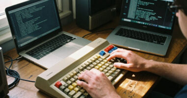 A Font Recreated From Photographs Of Classic Commodore 64 Keycaps
