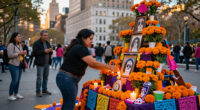 Giant Ofrenda Arrives In Manhattan Ahead Of Día De Muertos
