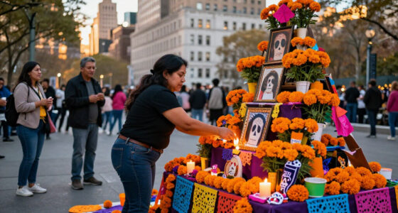 Giant Ofrenda Arrives In Manhattan Ahead Of Día De Muertos