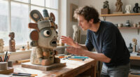 Pre-Columbian Archaeology Meets Science Fiction In Max Lehman’s Quirky Sculptures
