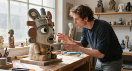 Pre-Columbian Archaeology Meets Science Fiction In Max Lehman’s Quirky Sculptures