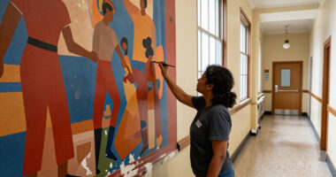 WPA Murals At Harlem Hospital Restored To Their Original Glory